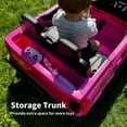 thumbnail image 3 of Hikiddo 4WD 2-Seater Electric Car for Kids, 24V 10Ah Ride on Toys Truck for Big Kids w/ Remote, 4x200W Motor - Pink, 3 of 10