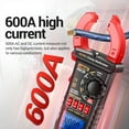 thumbnail image 4 of Clamp Meter,Meter 4000 600a Resistance Diode Hz Voltmeter Tester Rms Pn128 Diode Hz Temperature Tester Rms Clamp Ammeter Voltmeter Tester Mewmewcat 600a T Ammeter, 4 of 6