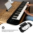 thumbnail image 3 of Minkissy Waterproof Black Digital Piano Cover for 88 Keyboards with Dustproof Material and Music Stand, 3 of 7