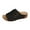 Black, variant on Womens Sandals Comfortable Fashion Casual Summer New Beach Round Toe Solid Hollow Wedge Sandals