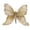 Gold, variant on Christmas Tree Butterfly Decorations, Glitter Butterfly Ceiling Wall Decoration, Glittering Butterflies Christmas Tree Hanging Ornament, for Christmas Tree Wedding Wreaths Decor (Gold)