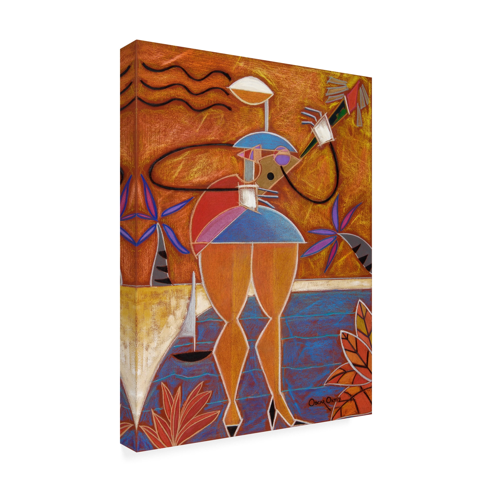 Trademark Fine Art 'Cuatro Caliente' Canvas Art by Oscar Ortiz