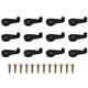 thumbnail image 1 of EeaseMX Clips de retención de vidrio de 50 pcs espejo de la puerta del gabinete de la puerta del gabinete con tornillos, 1 of 7