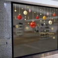 thumbnail image 4 of EGNMCR Stickers,Cute Stickers Glass Window Golden Christmas Pendant Colored Ball Sticker Stickers Stickers, 4 of 8
