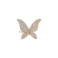 thumbnail image 1 of Pendientes de mariposa pavimentados para mujer - Pendientes de mariposa para niñas - Pendientes colgantes de mariposa con diamantes chapados en oro/oro blanco TUNC Sencillez, 1 of 4