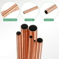 thumbnail image 2 of Uxcell 300mm Copper Round Tube, 2mm 3mm 4mm 5mm 6mm 7mm OD 0.2mm Wall Thick Seamless Straight Copper Pipe Tubing [Set of 6 Sizes], 2 of 7