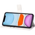 thumbnail image 5 of Compatible with iPhone 15 Pro Max Case with Card Holder Leather Flip Folio Case Retro Embossing with Kickstand Magnetic Protective Cover Wallet Case for iPhone 15 Pro Max 6.7 inch White XCM, 5 of 16
