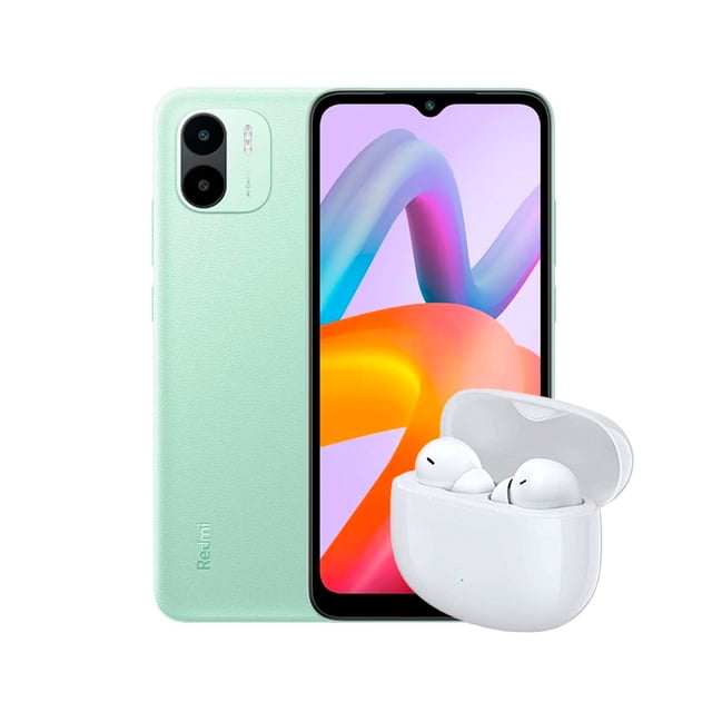 Celular Xiaomi Redmi A2 Dual Sim 32Gb 2Gb RAM Verde más Earbuds Honor Choice X3 Lite Xiaomi Redmi A2