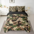 thumbnail image 2 of Manfei Camouflage Hunting 7-Piece Twin Bedding Sets,Camo Army Bedding Comforter Set,Green Brown Beige Sheet Sets For Teens,Ultra Soft Home Decor Reversible, 2 of 8