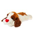 26In White and Brown Fluffy Floppy Dog Plush Toy for Adult, Way to