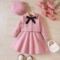 thumbnail image 3 of lnmuld Winter Outfits 2 Piece Elegant Floral Girl Dress Set with Cape and Hat for and Casual Winter Wear Solid Color Size:2XL, 3 of 7