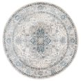 thumbnail image 4 of SAFAVIEH Dream Laraine Floral Polyester Area Rug, Ivory/Navy, 5' x 8', 4 of 10