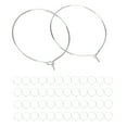 thumbnail image 3 of Earring Beading Hoop50Pcs Earring Beading Hoop Earrings Accessories DIY Jewelry Accessories True Excellence, 3 of 8