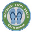 thumbnail image 1 of Thousand Steps Beach, California 3.5 Inch Iron Or Sew On Embroidered Fabric Badge Patch Ocean Beach, Salt Life Iconic Series, 1 of 2