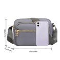 thumbnail image 3 of Bolso Bandolera Bolso Cruzado Para Mujer, Correas Ajustables, Bolso De Hombro, Bolso Femenino (Gris) Likrtyny Para Estrenar, 3 of 3