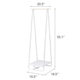 thumbnail image 7 of Yamazaki Home Coat Rack with Shelf, White, Steel, Supports 24.2 pounds, 7 of 7