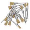 thumbnail image 4 of FRCOLOR Cleaning Brushes 15pcs Handle Electric Grinding Brush Mini Metal Wire Wheel Brush Cleaning Brushes Cleaning Tools Useful Devices for Machine (Copper Pattern),2.01"X0.31"X0.31", 4 of 5