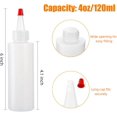 thumbnail image 2 of 30 Pack Small Plastic Squeeze Condiment Bottles with Red Tip Cap, 4 Ounce Squirt Bottle For Ketchup, BBQ, Sauces, Syrup, Condiments, Dressings, Arts and Crafts, 2 of 4