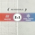 thumbnail image 3 of Sunbeam 2-in-1 Reversible 365 Electric Heated and Cooling Mattress Pad Full Size, 54" x 75", 12 Heat Settings, 12-Hour Auto Shut-Off, Cool Touch Fabric, Machine Washable, Warm, Cozy and Comfortable, 3 of 11