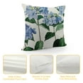 thumbnail image 4 of Chilfamy  Hello Love Blue Hydrangea Throw Pillow Covers, Flowers Summer Spring Mother's Day Cushion Case for Sofa Couch 22x22in, 4 of 5