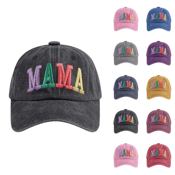Mama Hat Mama Letter Embroidered Baseball Cap Mother's Day Gift Mother Hat