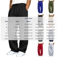 thumbnail image 2 of Inleife Mens Pants Sweatpants Stretch Men's Casual Sport Pocket Solid Color Elastic Waist Jogger Pants, 2 of 3