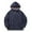 Navy, variant on Mens Fleece-Lined Pullover Hoodie Sweatshirts Warm Quarter Zip Thicken Outwear Oversize with Pockets for Hiking