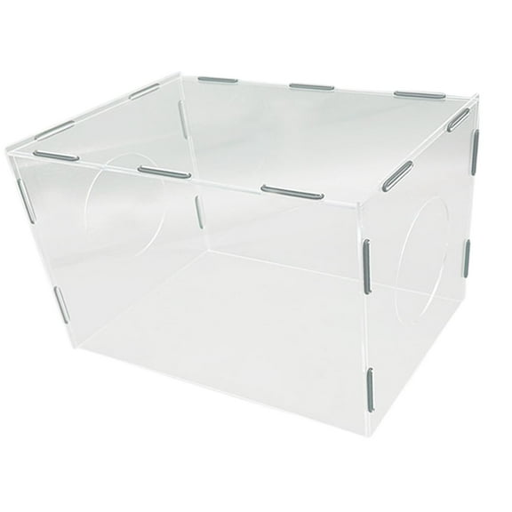 Baoblaze Grinding Dust Box Acrylic Enclosed Dust Hood Polisher Dust Box for Polishing 35cmx25cmx25cm