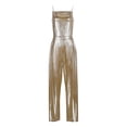 thumbnail image 3 of Women's FashionAble And Casual Loose Color Wide Leg Pants Waist Cinching Elegant Suspender Bead Jumpsuit, Size S-2XL, 3 of 5