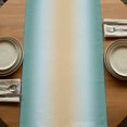 thumbnail image 5 of Table Runners 72 Inches Long Dress Scarves, Teal Ombre Farmhouse Kitchen/Dining Table Runner, Coffee Tablerunners, Modern Yellow Gradient Farmhouse Art 18x72 Inch, 5 of 9