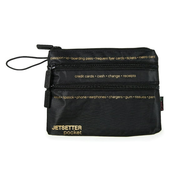 Miamica 3-Zip Travel Pouch