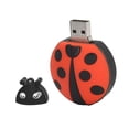 thumbnail image 4 of Unidad flash con linda mariquita de dibujos animados, compatible con almacenamiento, unidad USB opcional para transmisión de almacenamiento de datos, uso compartido, 128 GB, 4 of 12