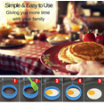 thumbnail image 2 of Egg Rings Silicone Non Stick Round Cooking Pancake Mould(4 Red), 2 of 4