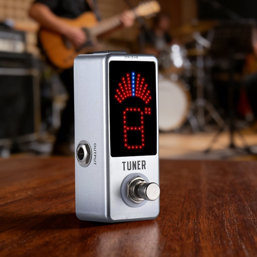 CEORPER Portables Acoustic Guitar Tuner Chromatic Digital Tuner LCD Display Tuner for Home Practice Stage Performances