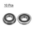thumbnail image 4 of F6900-2RS Flanged Ball Bearing 10x22x6mm Double Sealed Chrome Steel Flange Bearings, 10 Packs, 4 of 5