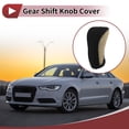 thumbnail image 2 of Cubierta de pomo de cambio de marcha Unique Bargains Universal para automóvil SUV camión RV protector de palanca de cambios con cremallera PU poliéster beige, 2 of 7