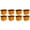 Orange, variant on Sterilite 18 Gallon Storage Tote Stackable Plastic Bin with Lid, Purple, 8 Pack