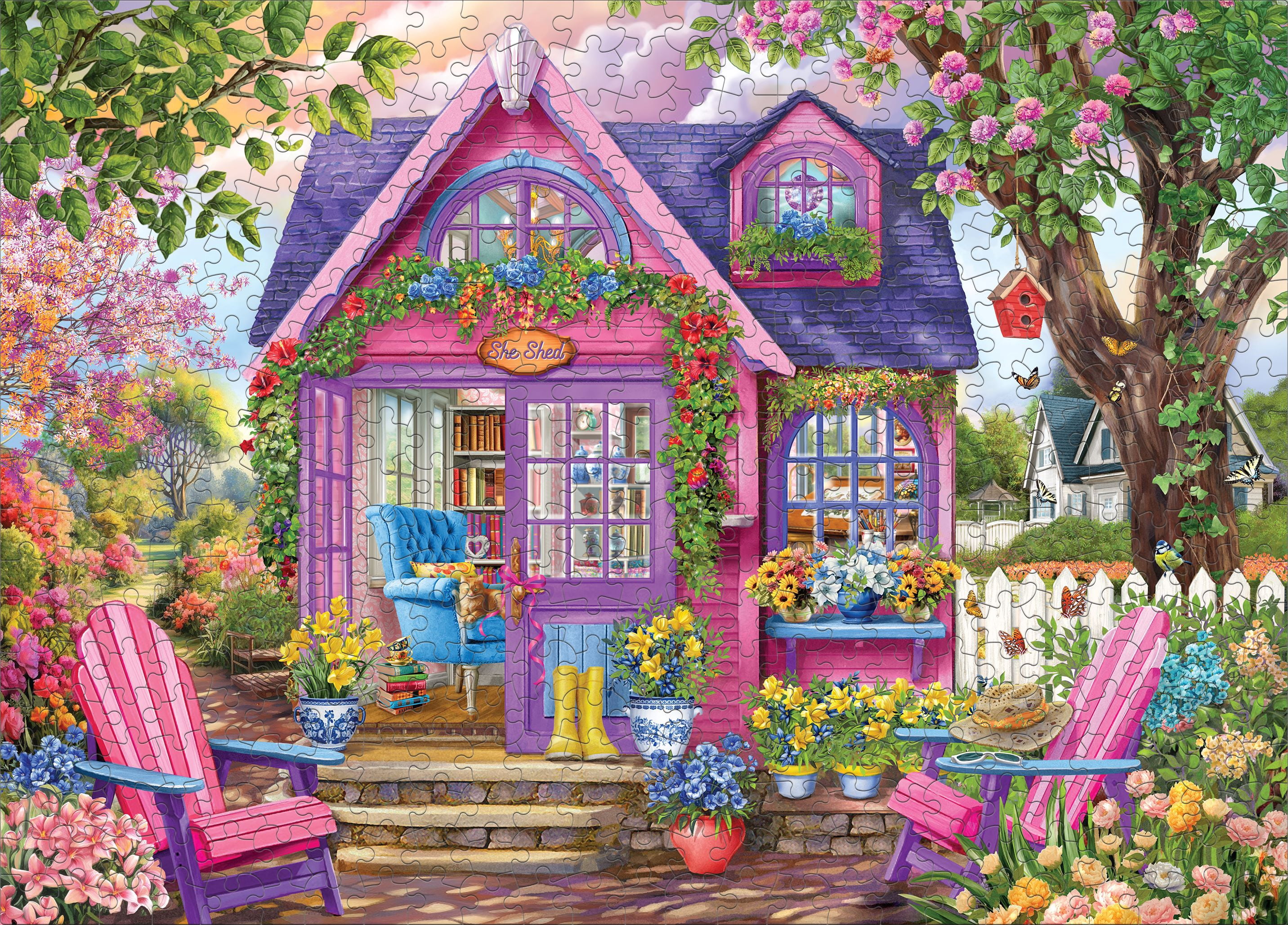 Ceaco She Shed (Chris Bigelow) 500 Piece Interlocking Jigsaw Puzzle