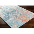 thumbnail image 3 of Mark&Day Area Rugs, 5x7 Lithoijen Modern Teal Area Rug, Blue Orange Grey Carpet for Living Room, Bedroom or Kitchen (5' x 7'6"), 3 of 7