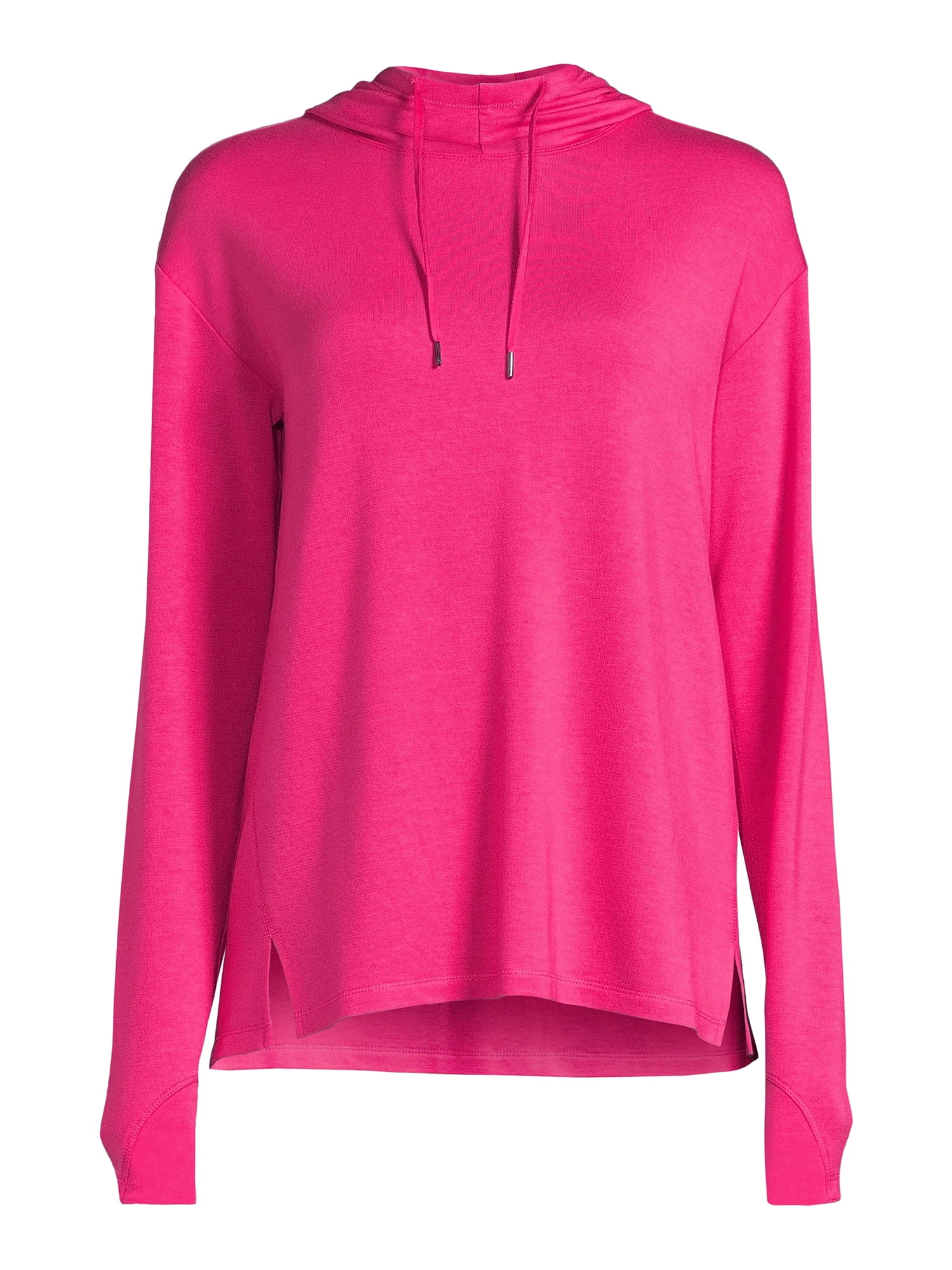 Athletic Works Women's French Terry Mock Neck Hoodie, Sizes XS-XXXL