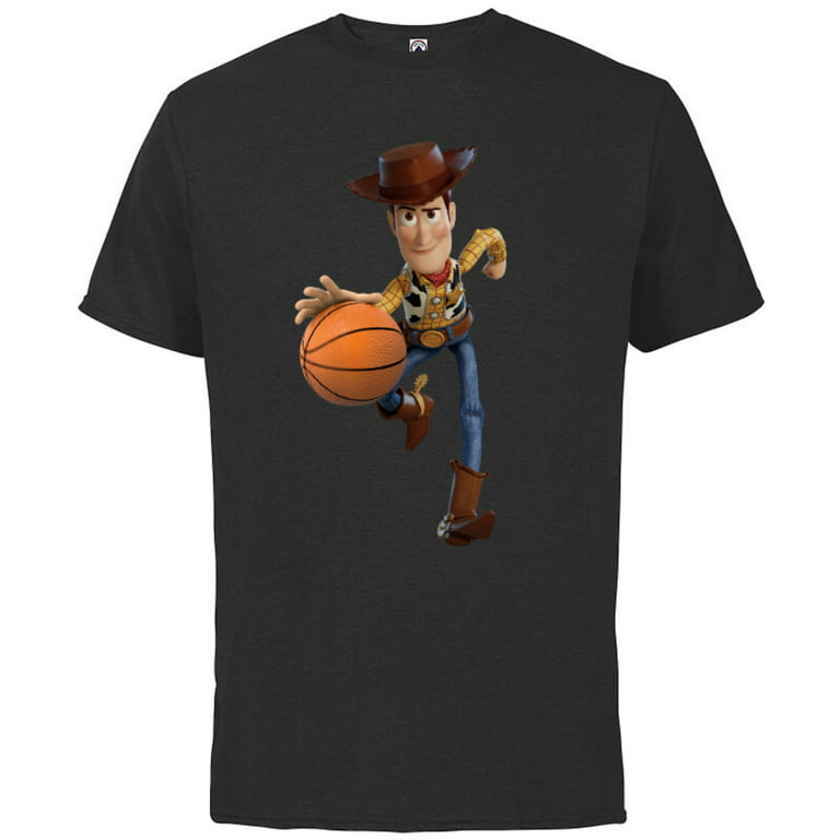 Printed T-shirt - Black/Basketball players - Men