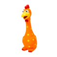 thumbnail image 3 of Juguete de pollo que , juguete para perros chirriantes, regalo de fiesta, lindo juguete de enriquecimiento, juguete de látex con sonido para cach naranja, 3 of 9