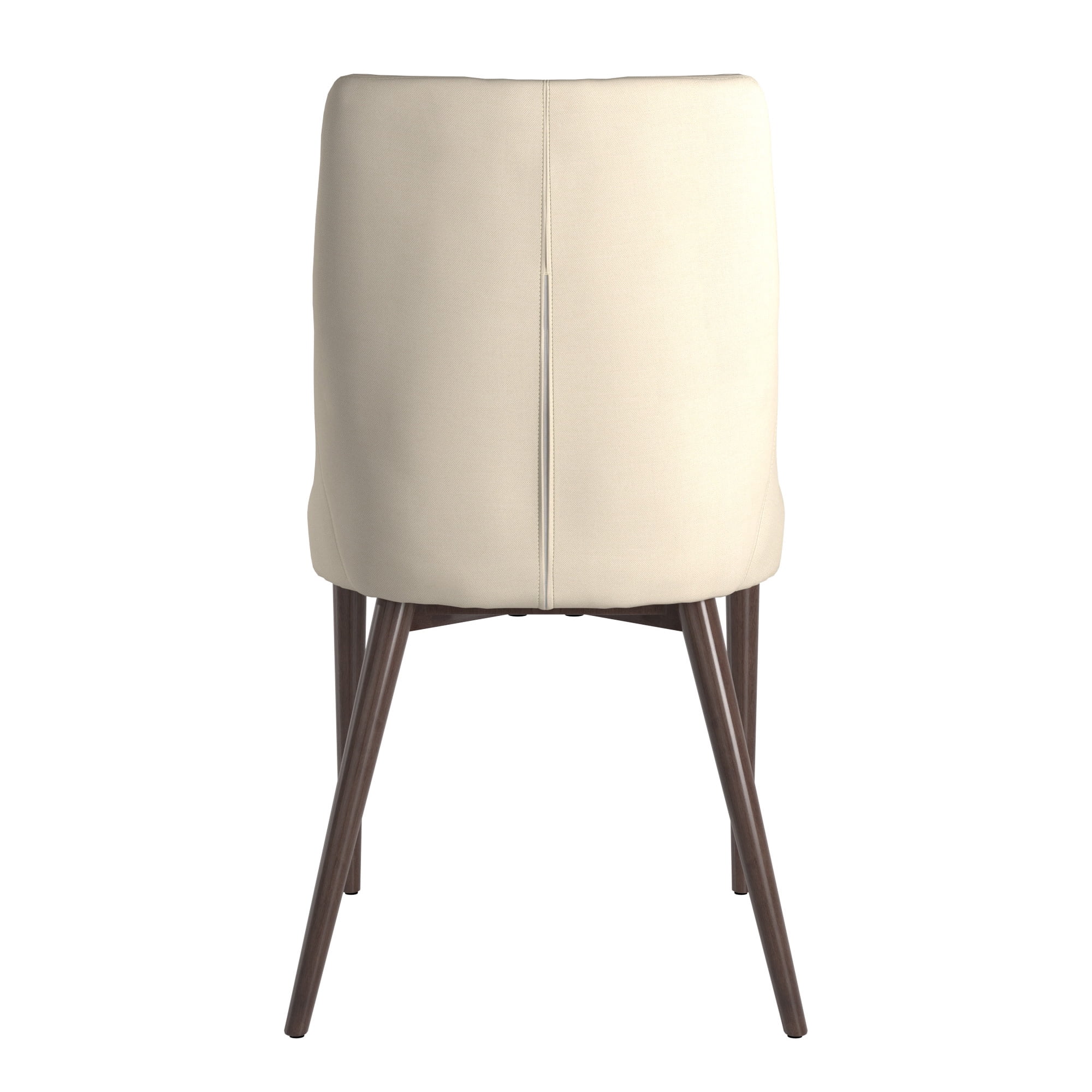 Weston Home Baxter Mid-Century Modern Dining Chair, White (Set of 2)