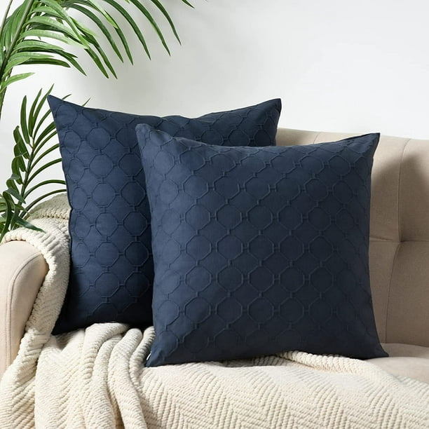 Matelasse Textured Euro Pillow Shams 26x26, 100% Natural Cotton