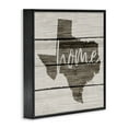thumbnail image 3 of Texas Home Typography Map Typography Framed Art Print Wall Art, 17x17, 3 of 5