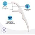 thumbnail image 3 of Fluoride Dental Floss Sticks - Enhanced cavity protection, unscented floss sticks. Tear-resistant nylon floss sticks, 180 pieces, designed by dentists and supported by science, 3 of 4