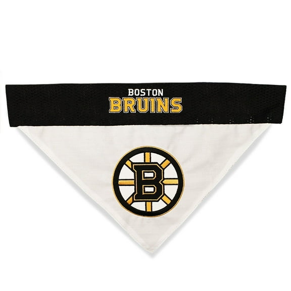 Pets First NHL Boston Bruins Bandana! NEW Reversible Pet Bandana - 2 sided Premium Bandanna