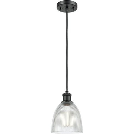 

Matte Black Tone Mini Pendants 6 Wide Steel/Cast Brass/Glass Medium Base 1 Light Fixture