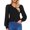 Black, variant on Ladies' Fashionable Casual Corset V Neck Long Sleeved Shirt Lace Top Sweater Pull Over Sweaters Womens, Pull Over Sweaters Womens