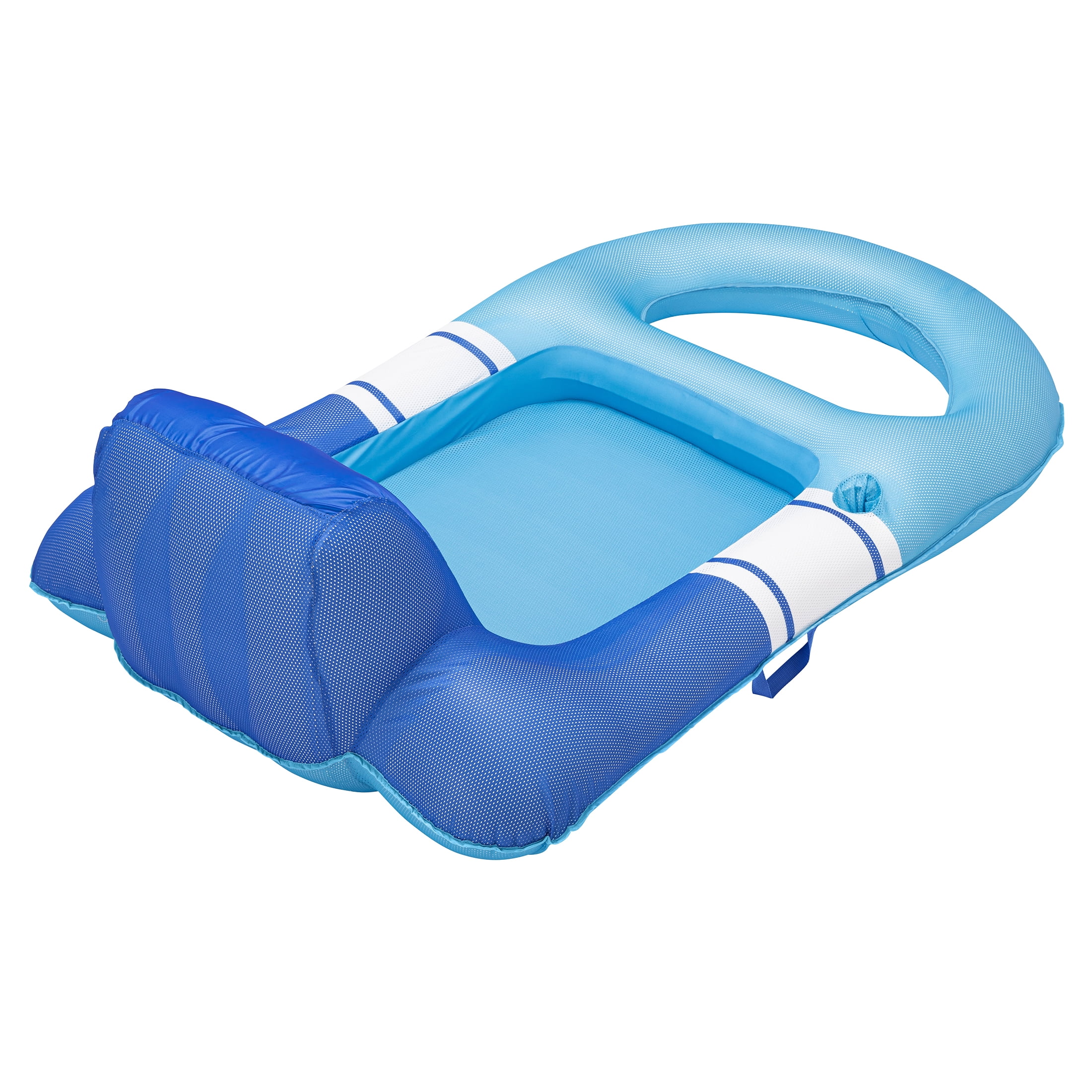 (2 pack) Ozark Trail Inflatable Mesh Relax Lounge, Blue & White